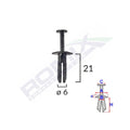 CLIPS FIXARE PENTRU BMW/OPEL 6X21MM - NEGRU SET 10 BUC