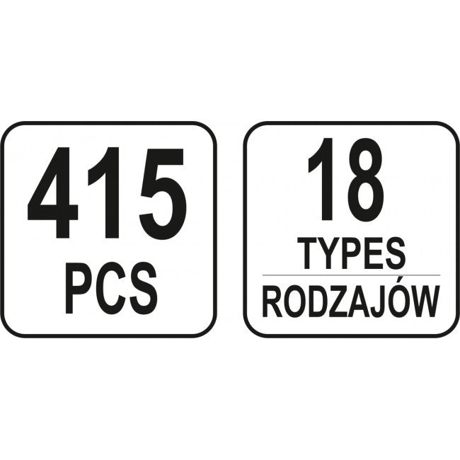 Set 415 clipsuri tapițerie Ford Yato - YT06660