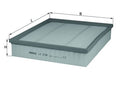 Filtru aer LX 3138 MAHLE