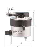 filtru combustibil KL 569 MAHLE