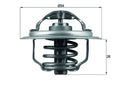 termostat,lichid racire TX 111 87D MAHLE