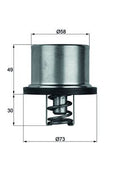 termostat,lichid racire THD 1 82 MAHLE