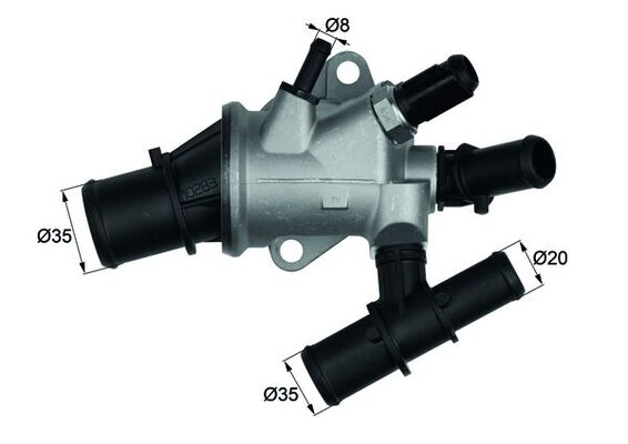termostat,lichid racire TI 170 88 MAHLE