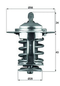 termostat,lichid racire TX 70 82 MAHLE