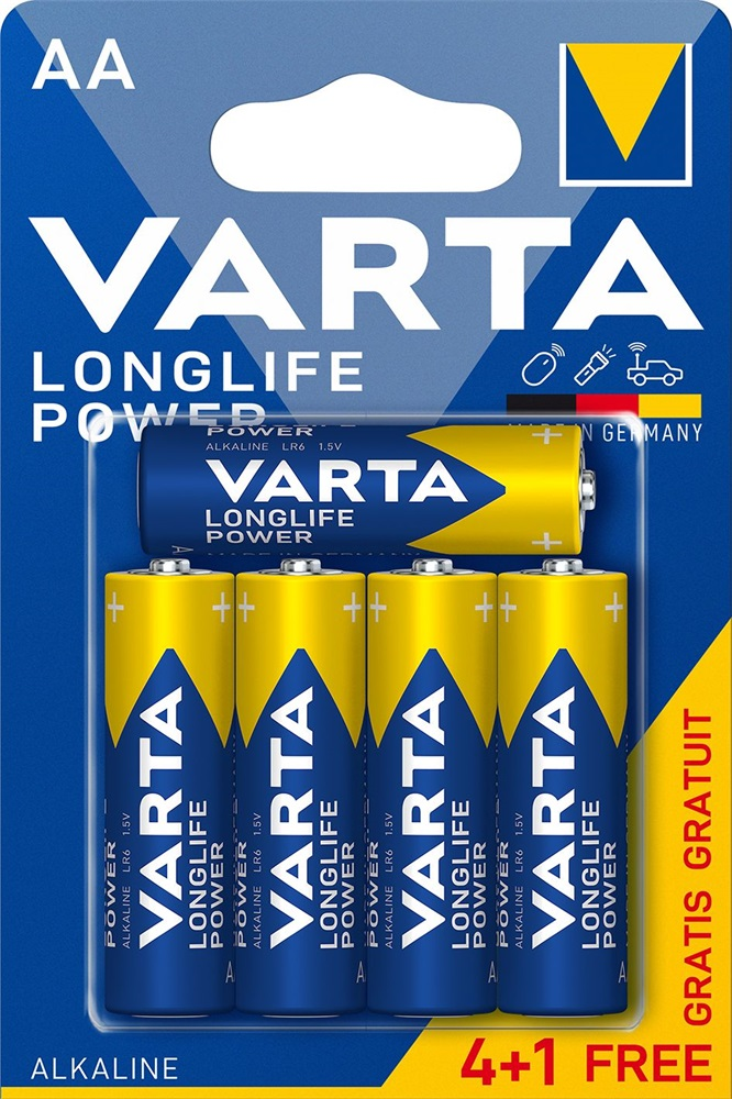 Baterie Varta LongLife Power AA Blister 5 (4+1) - 13048367
