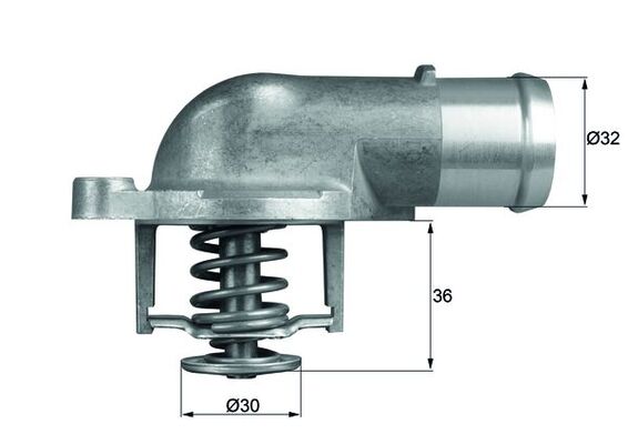termostat,lichid racire TI 212 87D MAHLE
