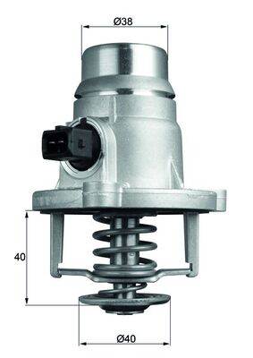 termostat,lichid racire TM 27 101 MAHLE