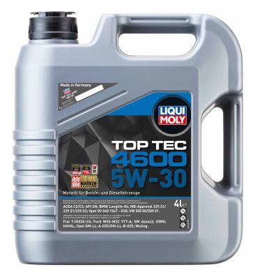 LIQUI MOLY TOP TEC 4600 5W-30- API SM/CF,OPEL DEXOS2- 4L