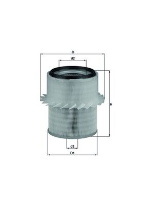 Filtru aer LX 673 MAHLE