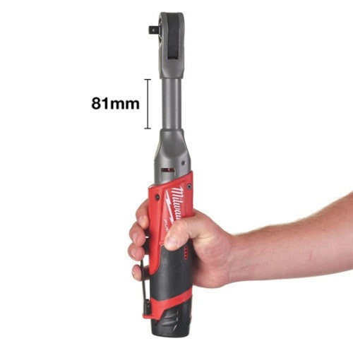Antrenor cu clichet cu acumulatori, model M12FIR38LR-0, 3/8, 75Nm  fara acumulatori si fara incarcator in cutie de carton. Milwaukee - 4933471500