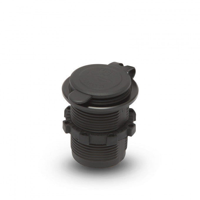 Adaptor USB instalabil în locaşul brichetei – lumină albastră Carguard - 54926BL