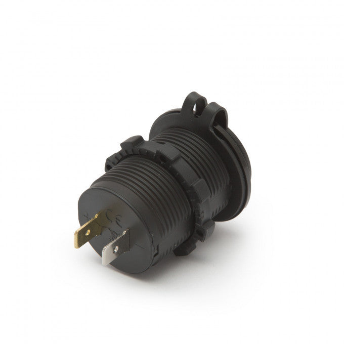 Adaptor USB instalabil în locaşul brichetei – lumină albastră Carguard - 54926BL
