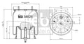 Burduf, suspensie pneumatica 38828 FEBI BILSTEIN