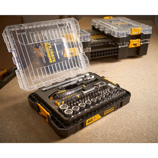 STANLEY® FATMAX® 1/4 in. Set de chei tubulare M PRO-STACK, 48 buc. - FMMT981010