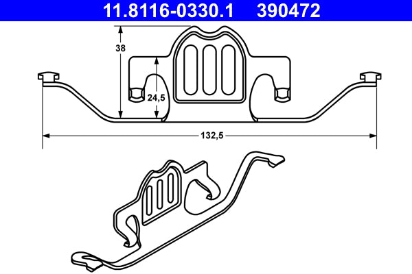 Arc etrier frana ATE 11.8116-0330.1