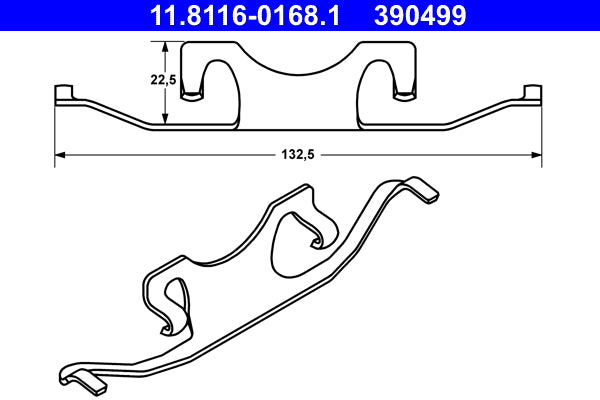 Arc etrier frana ATE 11.8116-0168.1