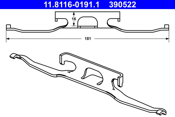 Arc, etrier frana 11.8116-0191.1 ATE