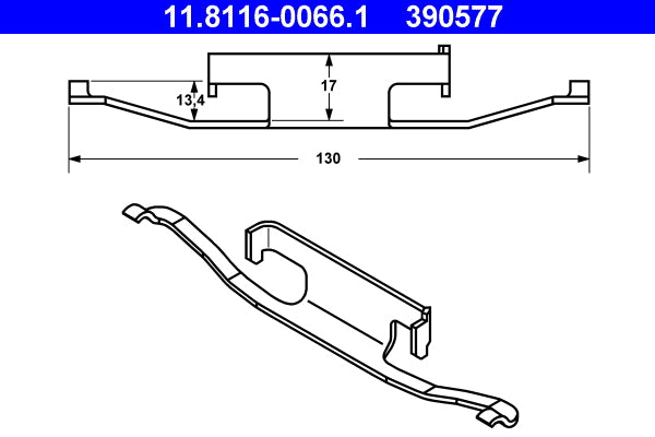 Arc etrier frana ATE 11.8116-0066.1