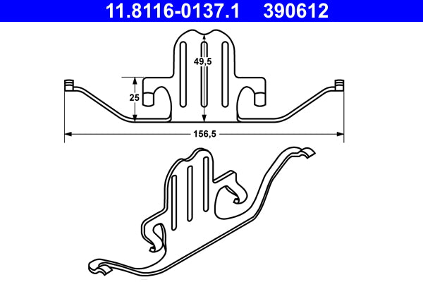 Arc etrier frana ATE 11.8116-0137.1