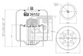 Burduf, suspensie pneumatica 39152 FEBI BILSTEIN