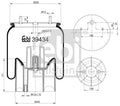 Burduf, suspensie pneumatica 39434 FEBI BILSTEIN