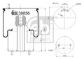 Burduf, suspensie pneumatica 39856 FEBI BILSTEIN