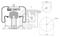 Burduf, suspensie pneumatica 39870 FEBI BILSTEIN