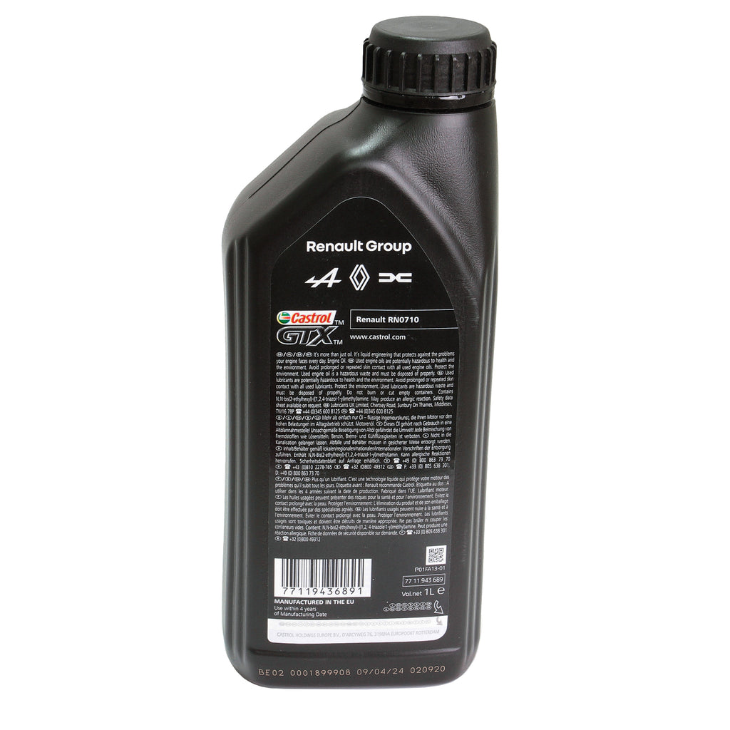 Ulei motor turisme Renault-Castrol Rn-Spec 5W40 RN710 1L - 7711943689