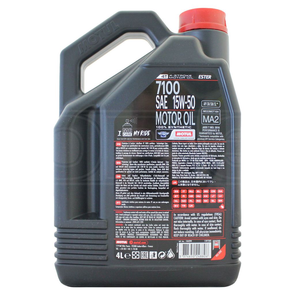 Ulei motor Motul 7100 15W50 4T 4L - 104299