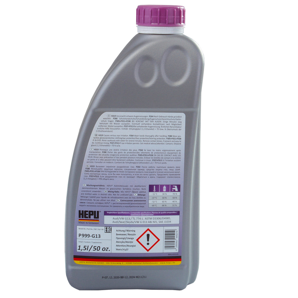 ANTIGEL CONCENTRAT HEPU G13 1,5L Mov P999G13