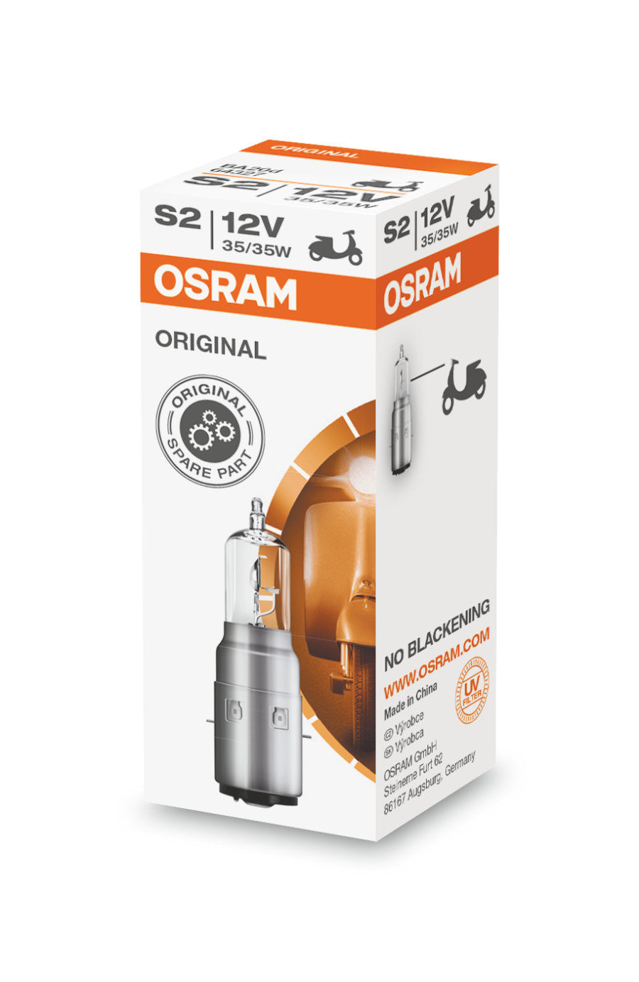 Bec Osram Original S2 12V 35/35W BA20d - 64327