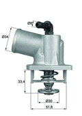 termostat,lichid racire TI 55 92D MAHLE