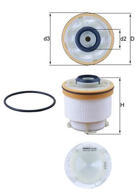 filtru combustibil KX 586D MAHLE