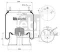 Burduf, suspensie pneumatica 40256 FEBI BILSTEIN