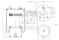 Burduf, suspensie pneumatica 40289 FEBI BILSTEIN