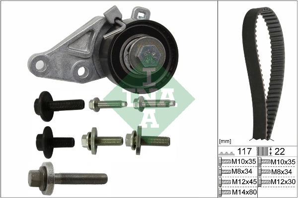 Kit distributie INA 530 0140 10