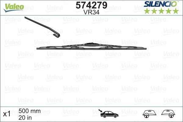 Stergator Valeo Silencio Performance 500mm - 574279