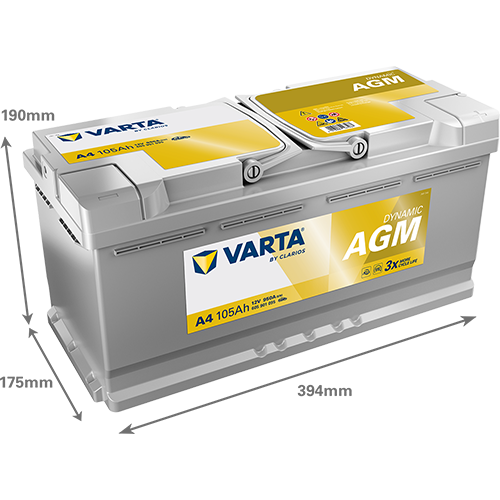 Acumulator Varta Silver AGM Dynamic 12V 105Ah - 12209470