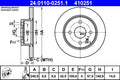 Disc frana 24.0110-0251.1 ATE