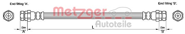 Furtun frana 4110244 METZGER