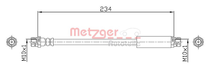 Furtun frana 4110359 METZGER