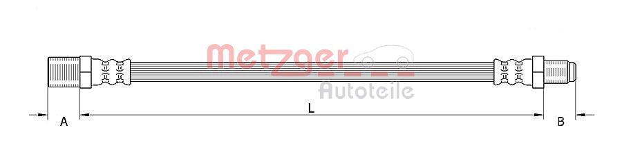 Furtun frana 4110620 METZGER