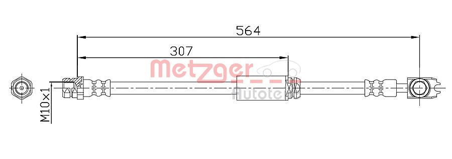 Furtun frana 4116203 METZGER