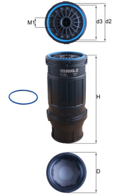 Filtru combustibil MAHLE KC 652D