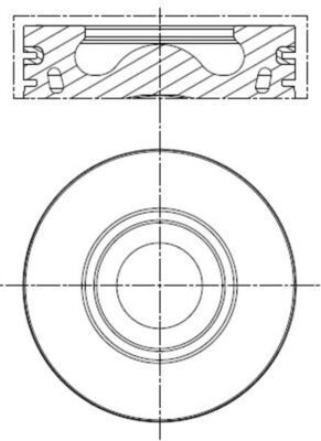 Piston 013 PI 00136 000 MAHLE