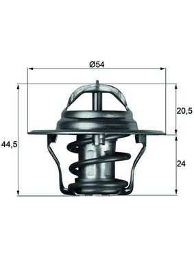 termostat,lichid racire TX 4 83D MAHLE