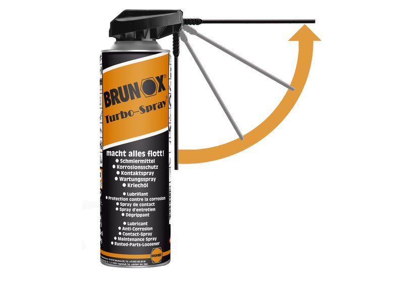 Spray degripant lubrifiant Brunox Turbo Power Click 500ml - 789001020