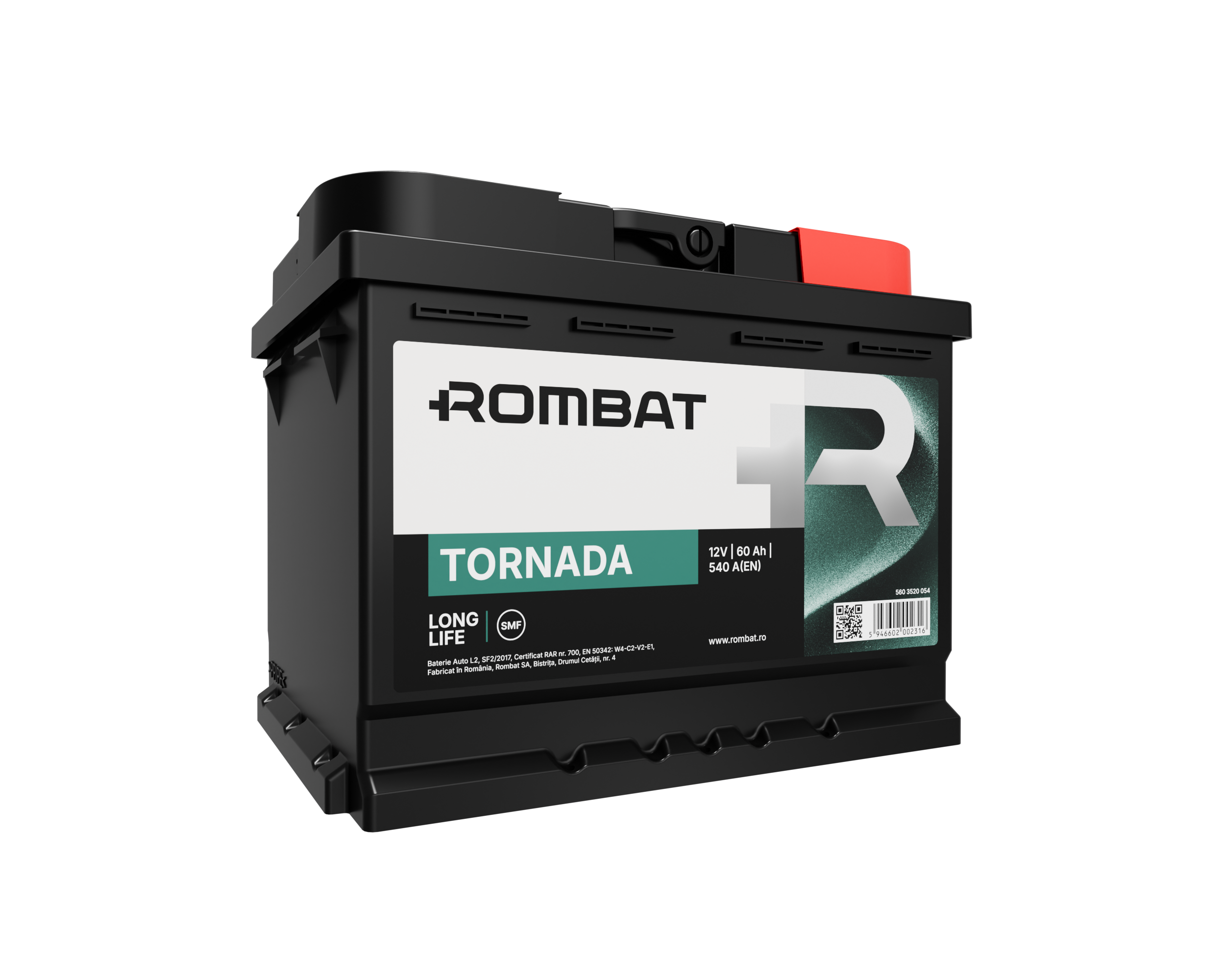 Acumulator Rombat Tornada 60Ah - 12227558
