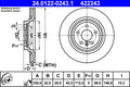 Disc frana 24.0122-0243.1 ATE