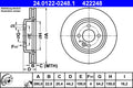 Disc frana 24.0122-0248.1 ATE